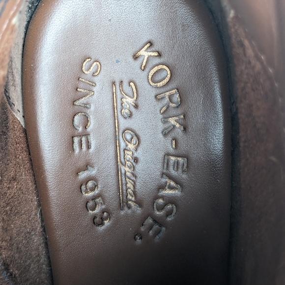 Korkease Natalya Stacked Wedge Bootie Brown Leather Zipper Boot Women's Size 6 - Picture 13 of 13